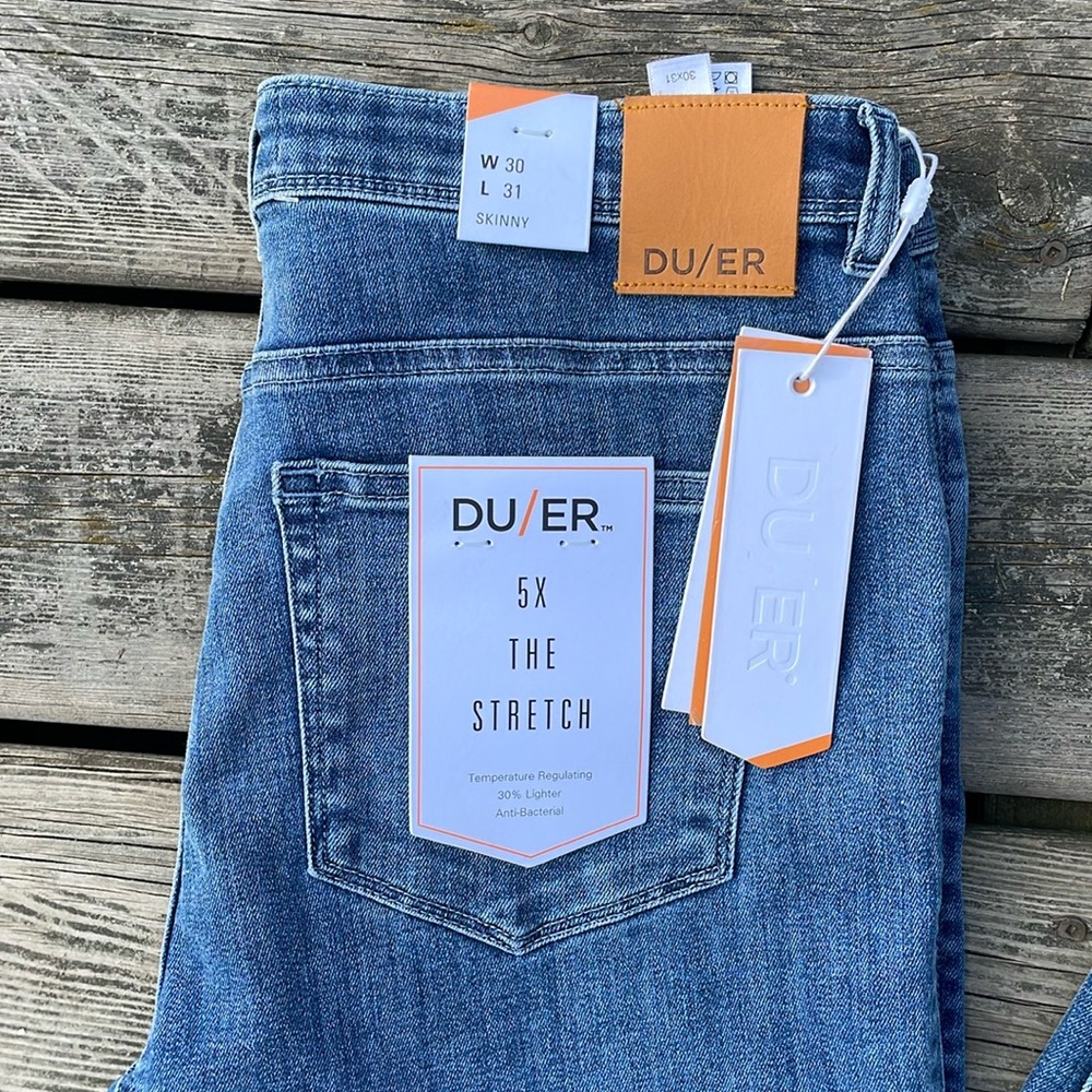 NWT DU/ER Duer Performance Denim Skinny Indigo - Picture 5 of 16